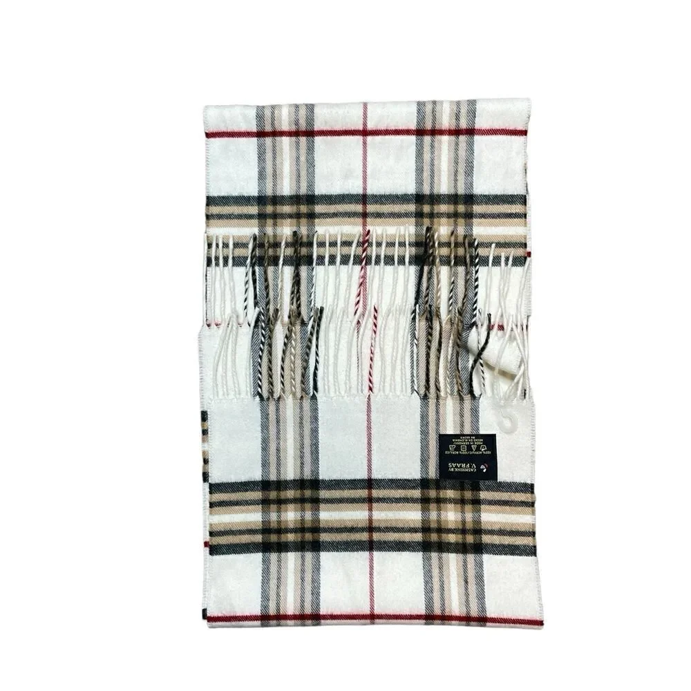 V. FRAAS Cashmink Plaid Scarf